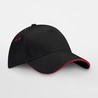 Cap - mod. B15C:Black, 100% cotton, Classic Red, One Size